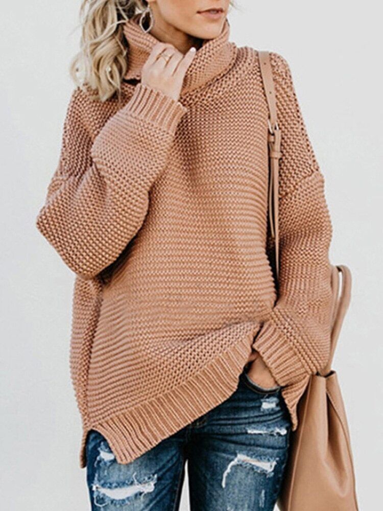 Women Pullover Thick Clothes Knitted Sweater Women's Green Tops Woman Jumper