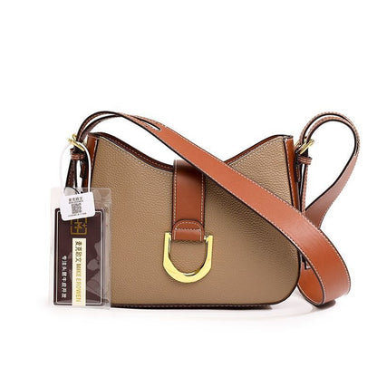 Soft Cow Genuine Leather Bag Handbag Shoulder Purse Fashion Nylon Crossbody Bag