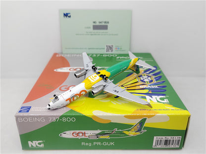 NG Models GOL For BOEING B737-800 PR-GUK 1/400 DIECAST Aircraft Pre-built Model