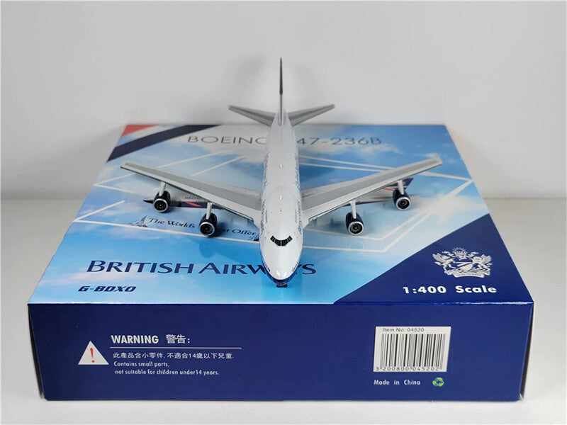 Phoenix BRITISH AIRWAYS for Boeing 747-236B G-BDXO 1:400 plane Pre-built Model