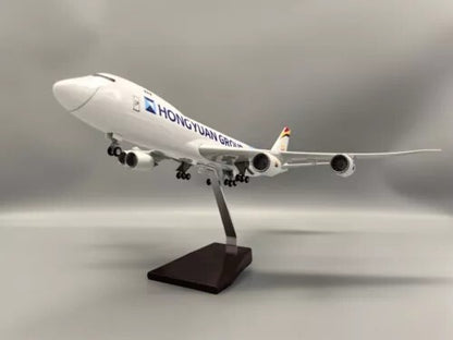 1/140 Belgian Cargo 747-8F Aircraft Model Airplanes Without Lights Toy Ornament