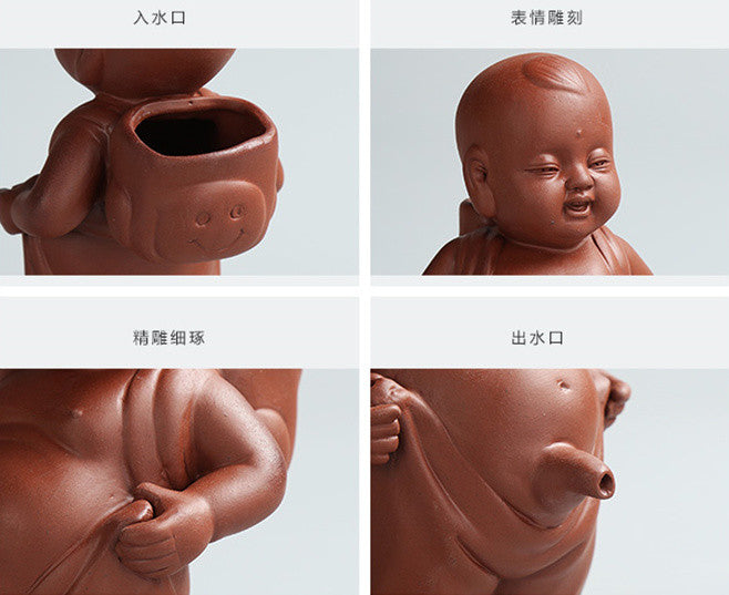 Funny Tea Pet Pee Doll Creative Home Decoration Zisha Purple Clay Tea Play Kids