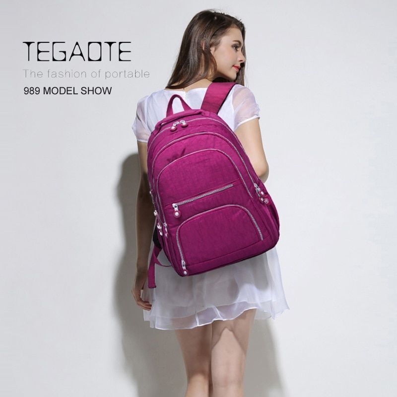School Backpack Bag Nylon Polyester Waterproof Laptop 33x16x47CM Accessories 1PC