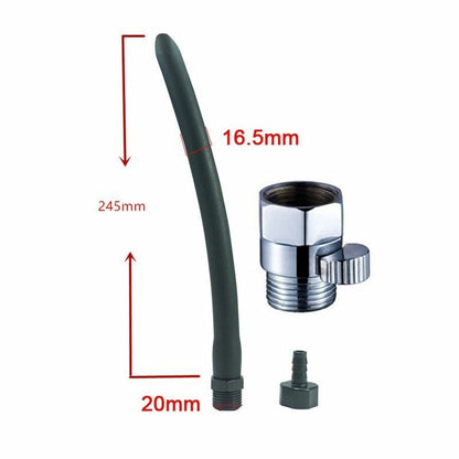 Shower Nozzle Silicone Enema Healthy Rectal Anal Syringe Douche System Vaginal