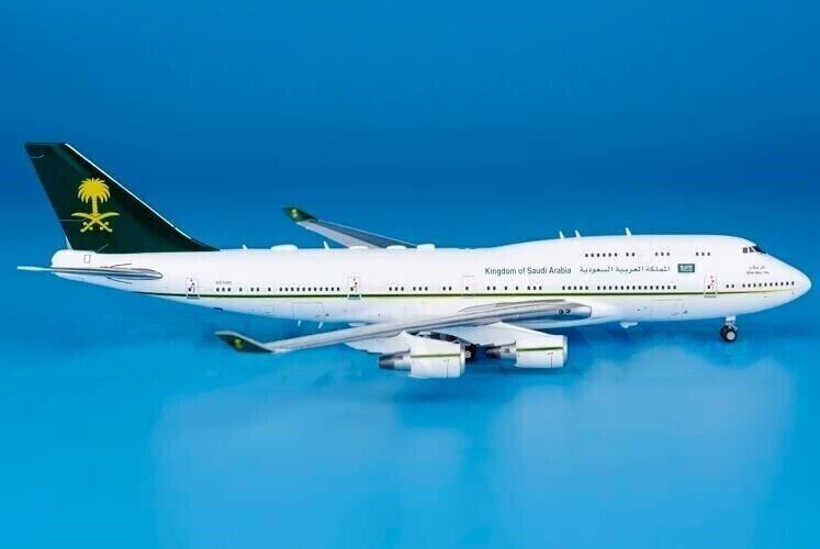1:400 JC Wings Kingdom of Saudi Arabia BOEING 747-400 Airplane Diecast Model