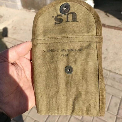WW2 US BUTT STOCK RIFLE AMMO POUCH BOYT 43 M1 CARBINE CALIBER 30 RIFLE