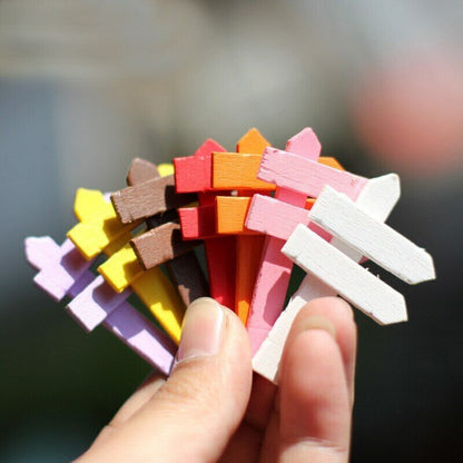 Figurines Mini10 Pcs Wood Crafts Signpost Garden Ornament Resin Crafts Decor