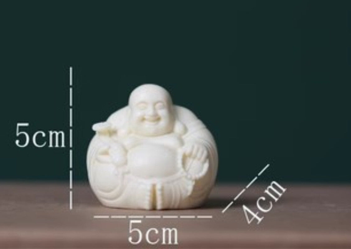 Decorative Statue Chinese Lucky Buddha Statue Carved Home Decoration Figurines