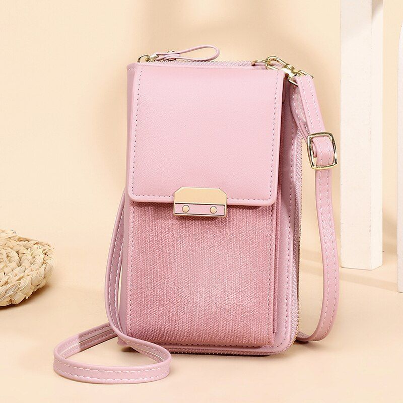 Women's Messenger Bag Mobile Phone Shoulder Wallet Leather Crossbody Coin Purse