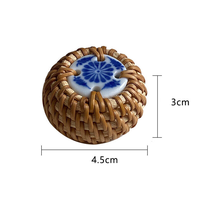 Retro Rattan Teapot Lid Holder Lid Rack for Chinese Teapot KungFu Ceramic Teapot