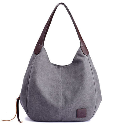 Canvas Handbags Wild Art Simple Shoulder Bags Versatile Traveling Shoulder Purse