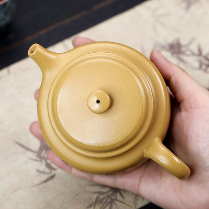 Original Yixing Zisha Duan Clay Tea Pot Chinese Character Carved Master Pot New