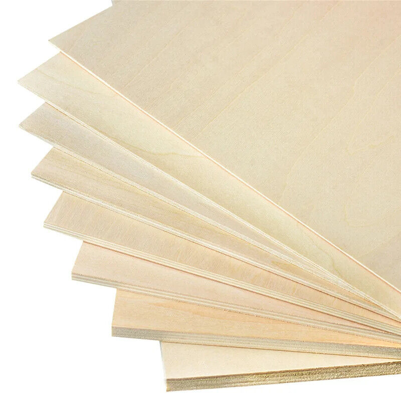 Basswood Plywood Multi Size Aviation Layer Board Plank Unfinished Wood Materials