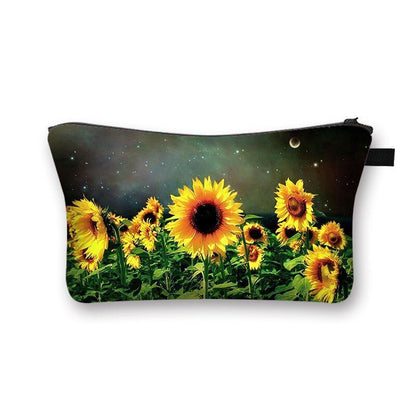 Woman Waterproof Makeup Bag Fashion Yellow Black Cosmetic Pouch Travel Organizer