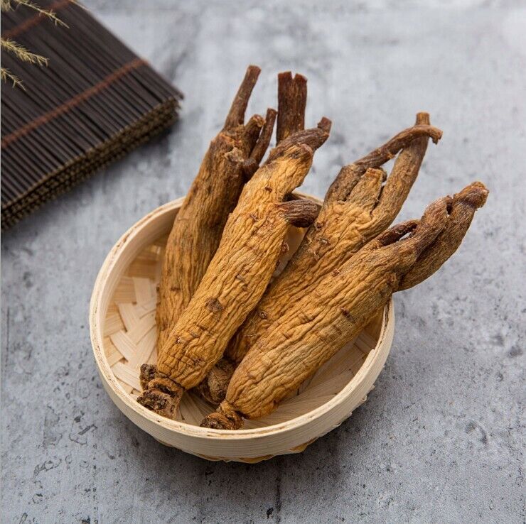 100% Natural PURE Dried Korean Red Ginseng Roots,Panax,about 6 years