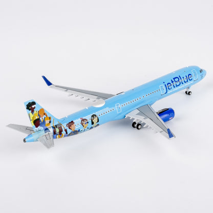 1:400 NGmodels JetBlue Airbus A321 Passenger Airplane Diecast Plane Model