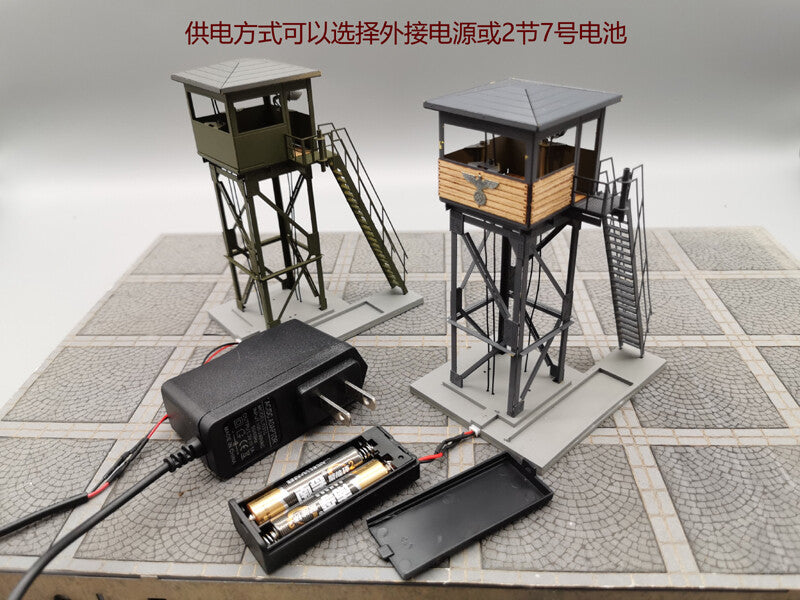 1:72 German Watchtower Watchtower Model Scene Model Lighting For Military Scene