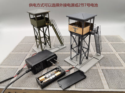 1:72 German Watchtower Watchtower Model Scene Model Lighting For Military Scene
