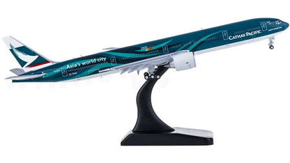 1:400 JC Wings CATHAY PACIFIC BOEING 777-300ER Airplane Flap Down Diecast Model
