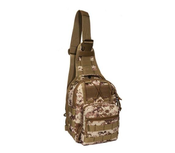 Men's Tactical Chest Bag Outdoor Hiking Climbing Backpack 600D Shoulder Bag