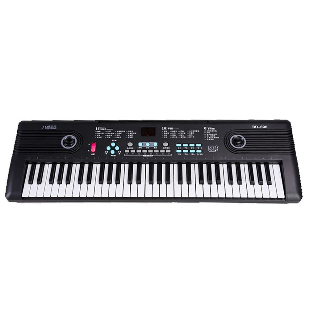 Electronic Piano 61 Keys Portable Digital Keyboard With Microphone Instrument