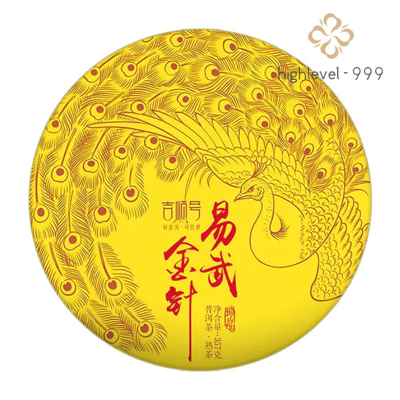 357g Authentic Yunnan Yi Wu Jin Zhen 2022 Chen Xiang Pu'er Tea Ripe Tea Cake