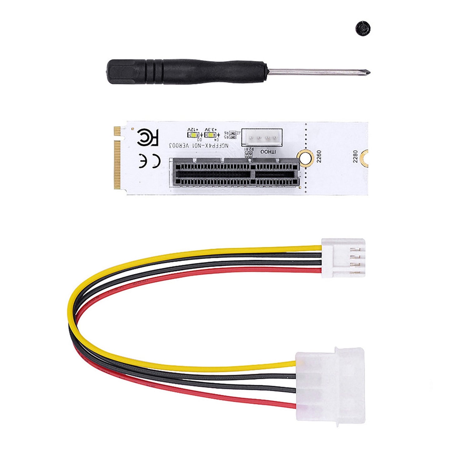 NGFF M.2 M Key to PCI 4X New Adapter For 1X 4X PCIE Slot Easy Installation