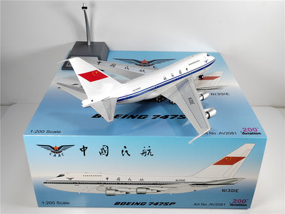 1:200 Aviation CAAC BOEING B747SP Passenger Airplane Diecast Plane Model
