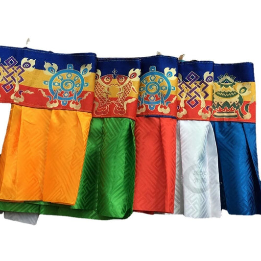 470cm Hanging Hanging Curtains Buddhist Temples Tibetan Eight Auspicious Curtain
