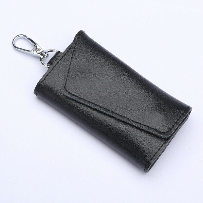 Men Women Car Key Keychain Key Bag Holder Pouch Leather Unisex Key Bag Small Bag