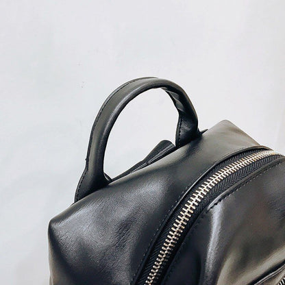 Synthetic Leather Backpack Bag Small Purse 20*11*28CM Pink/Black/White/Khaki 1PC