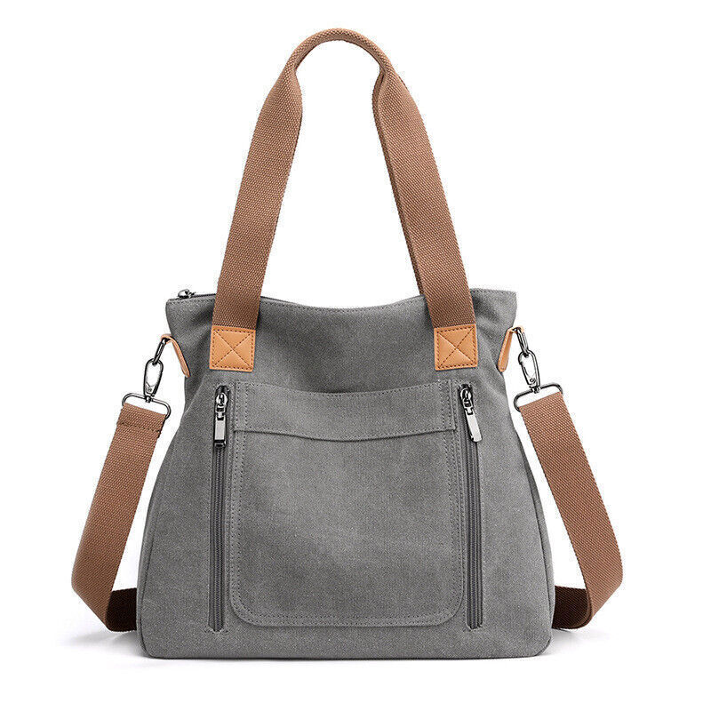 Women's Canvas Choulder Bag Casual Fashion Large Capacity Cross-body Bag