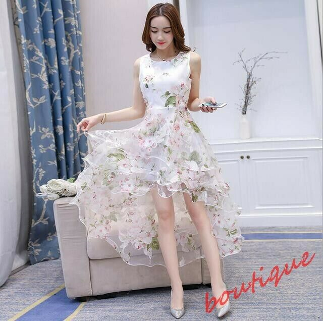 Women Long Lace Prom Evening Party Cocktail Bridesmaid Wedding A-line Gown Dress