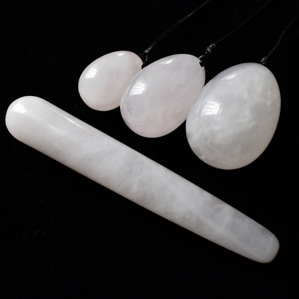Women Exerciser Ball Massager Vaginal Muscles Tightening Ball Rose Quartz Egg