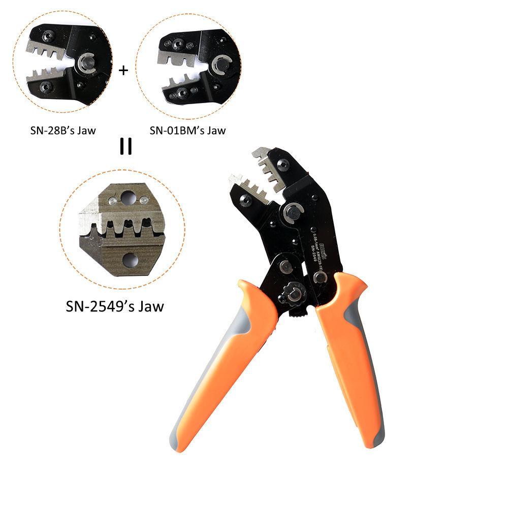 IWISS SN-2549 AWG28-18 Terminal Crimper Pliers Ratcheting Wire Crimping Tool