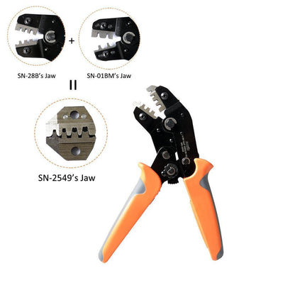 IWISS SN-2549 AWG28-18 Terminal Crimper Pliers Ratcheting Wire Crimping Tool