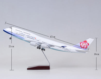 47CM 1:150 CHINA AIRLINES BOEING 747-400 Airplane Landing Gears Resin Model