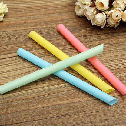 100PCS Mix Color Large Drinking Straws For Bubble Tea Smoothie Milkshake