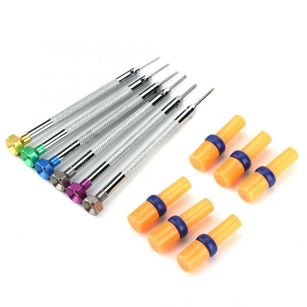 6Pcs Set Precision Steel Screwdriver Watch Jewelry With Blade Watchmakers Tools