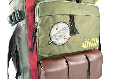 Star Wars Boba Fett Green Schoolbag New Zip Gift Travel Outdoor Laptop Backpack