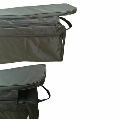 Canoe Inflatable Boat Padded Under Seat Cushion Storage Bag Black Water Skiing