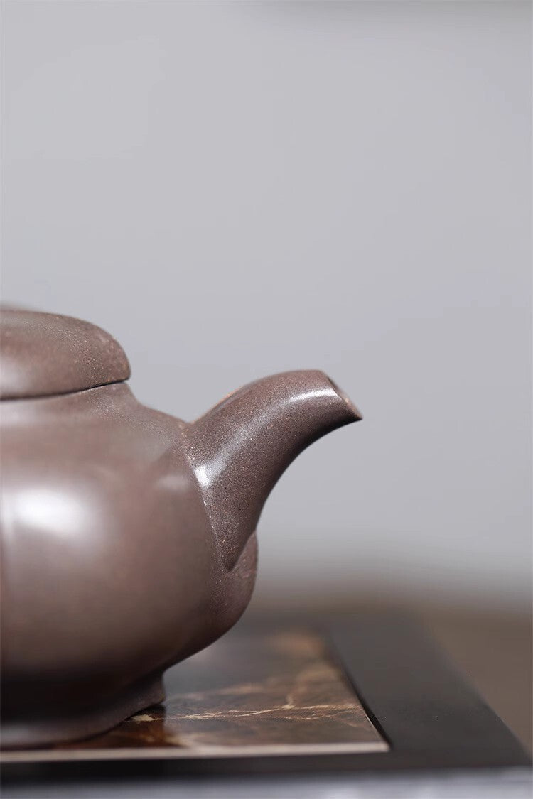 350cc chinese Yixing Handmade Zisha teapot Purple clay BianShi Hu Gongfu Tea Pot