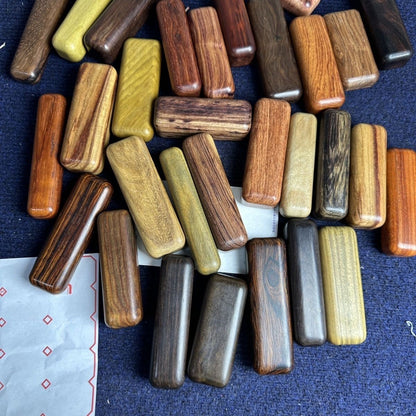 Imperfect Wooden Hand Grips 5-Pack Random Color Size 4-10cm