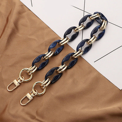 Shoulder Strap Detachable Replacement Bag Fish Bone Acrylic Resin Handbag Chain