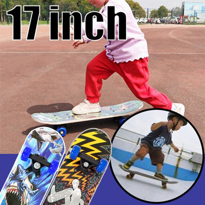 17inch Skateboard Maple Wood Double Rocker Deck Skate Board Wheel Longboard Deck