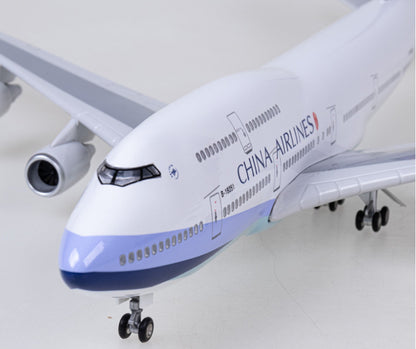 1:150 47CM CHINA AIRLINES BOEING 747-400 Airplane Landing Gear Resin Plane Model
