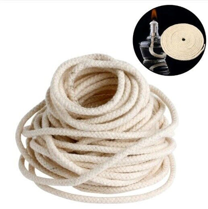 Alcohol Lamp Wicks 5m Long 2~8 Round Cotton Burner Oil Fuel Absorption Materials