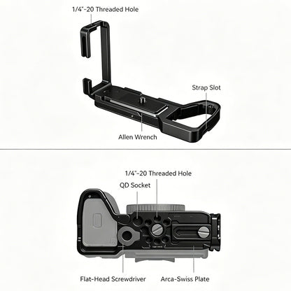 SmallRig L-Bracket Plate for Sony A7R V / A7 IV / A7S III / A1 / A7R IV / A9 II