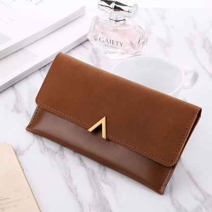 Synthetic Leather Women Wallet Hasp Zipper Coin Card Holder Bag Purse 19.5*9.5CM