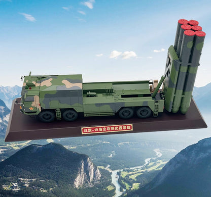 47CM 1:32 China HQ-19 Surface to Air Missile System Launcher Truck Diecast Model